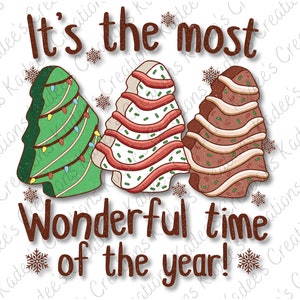 DIGITAL DOWNLOAND- PNG- It&#39;s The Most Wonderful Time Of The Year.