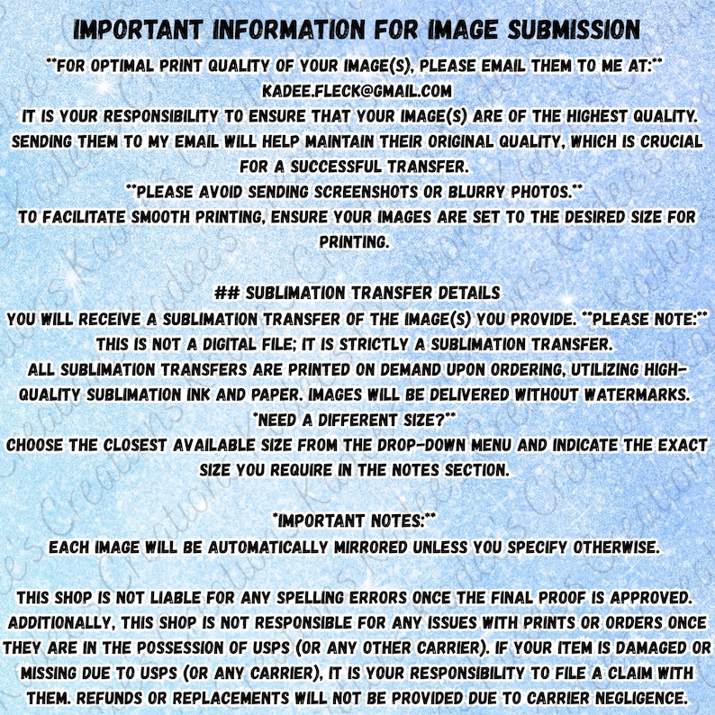 CUSTOM SUBLIMATION PRINTS, Sublimation Transfers, Print On Demand, No Minimum image 4