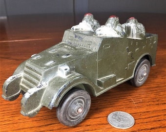1940’s Antique US Army M3 Scout Armored Rubber Toy 6” Sun Rubber Co.