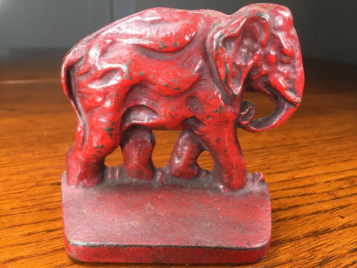 Antique Solid Brass Elephant Bookends High Relief Etsy Australia