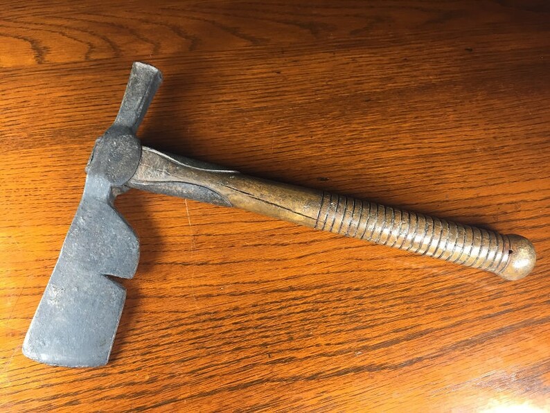 Log House Timber Framing Tool Hewing Mortising Axe Antique English