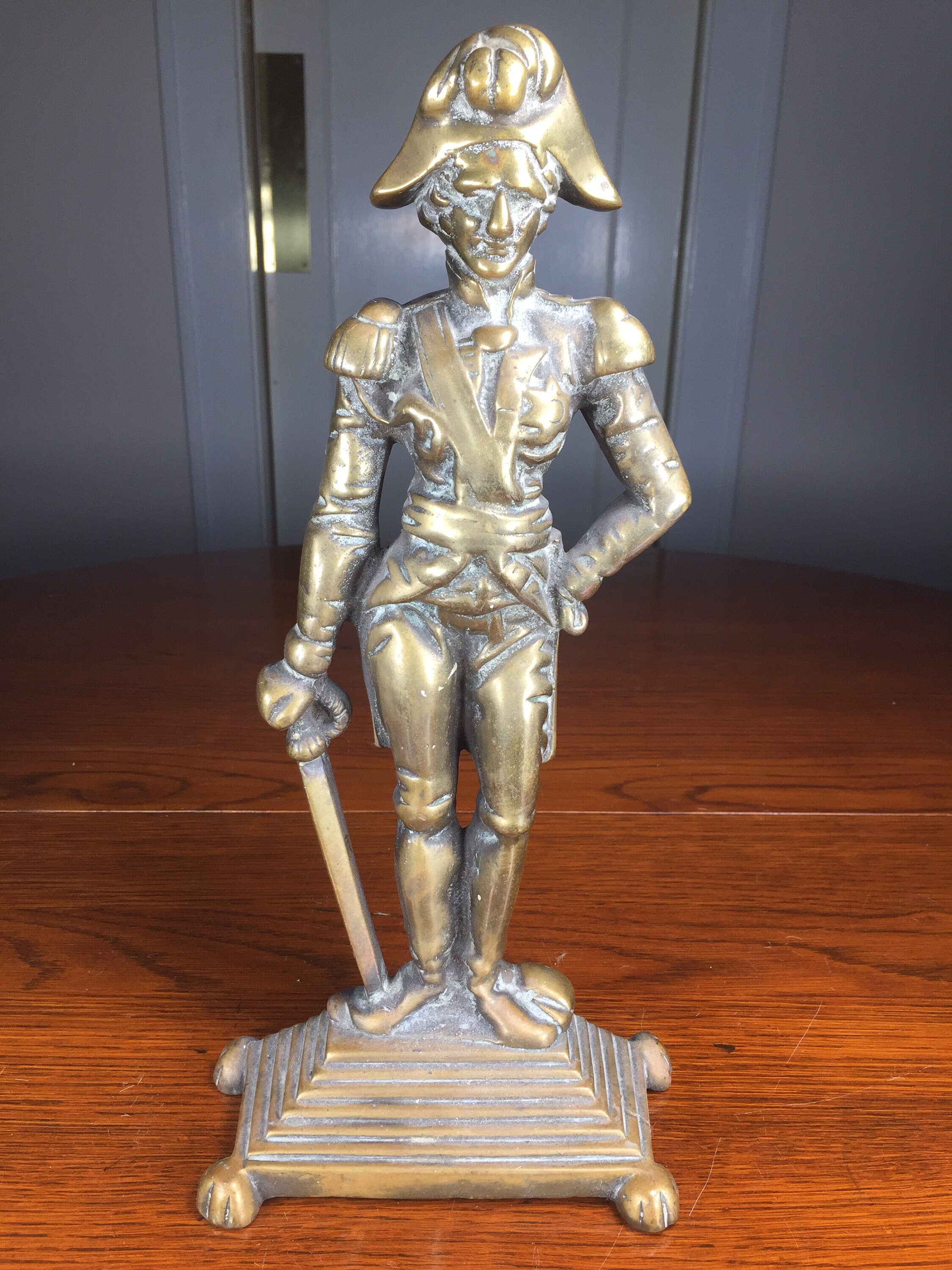 Napoleon door stop or shelf display library etsy