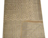 Reversible Kantha Quilt, Handmade Bedspread, Hand block Ajarak Print, 100 Cotton Bed cover Bedspread Blanket Both side quilt, Coverlet