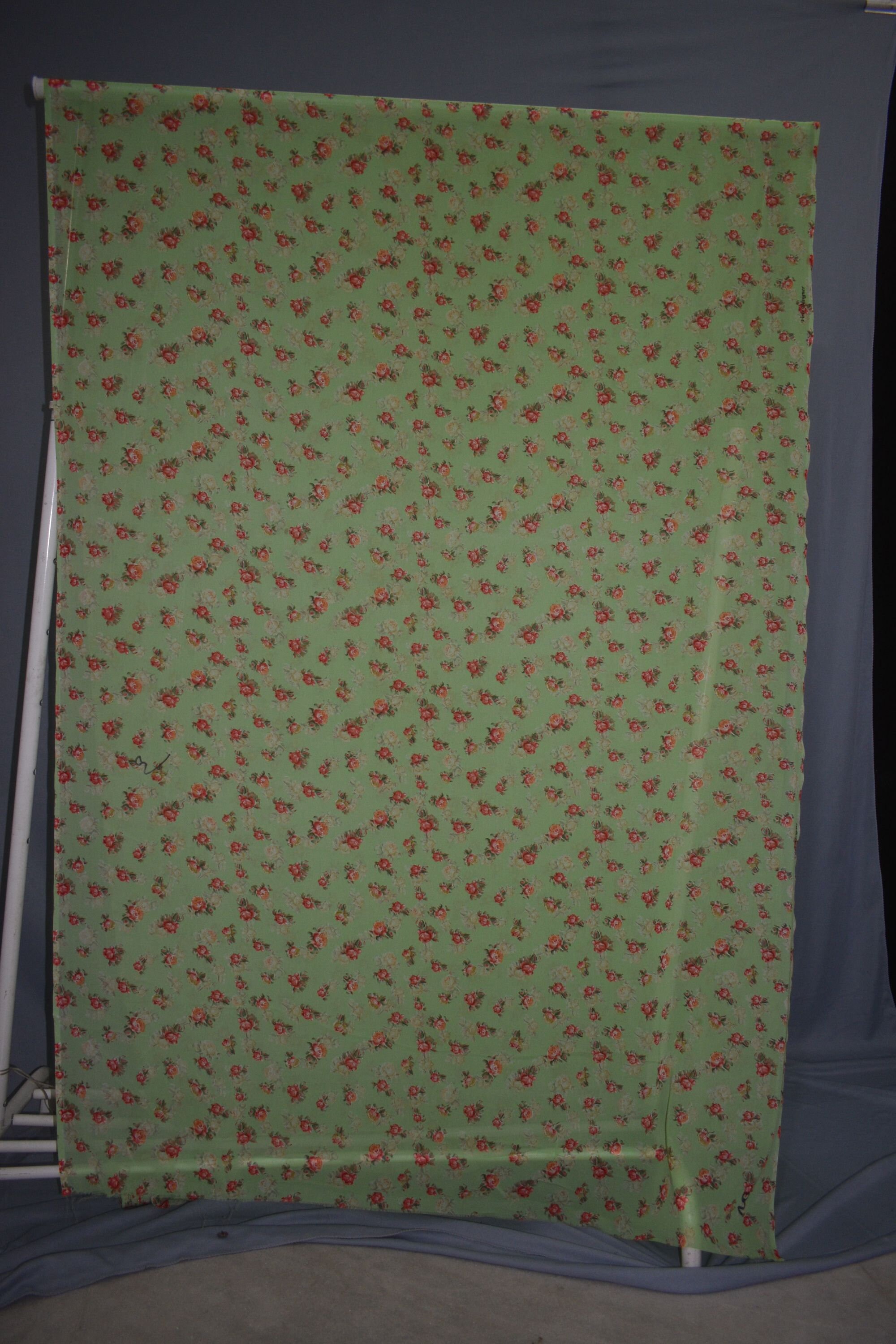 Cotton rayon blend floral print fabric by the yard 91 Etsy