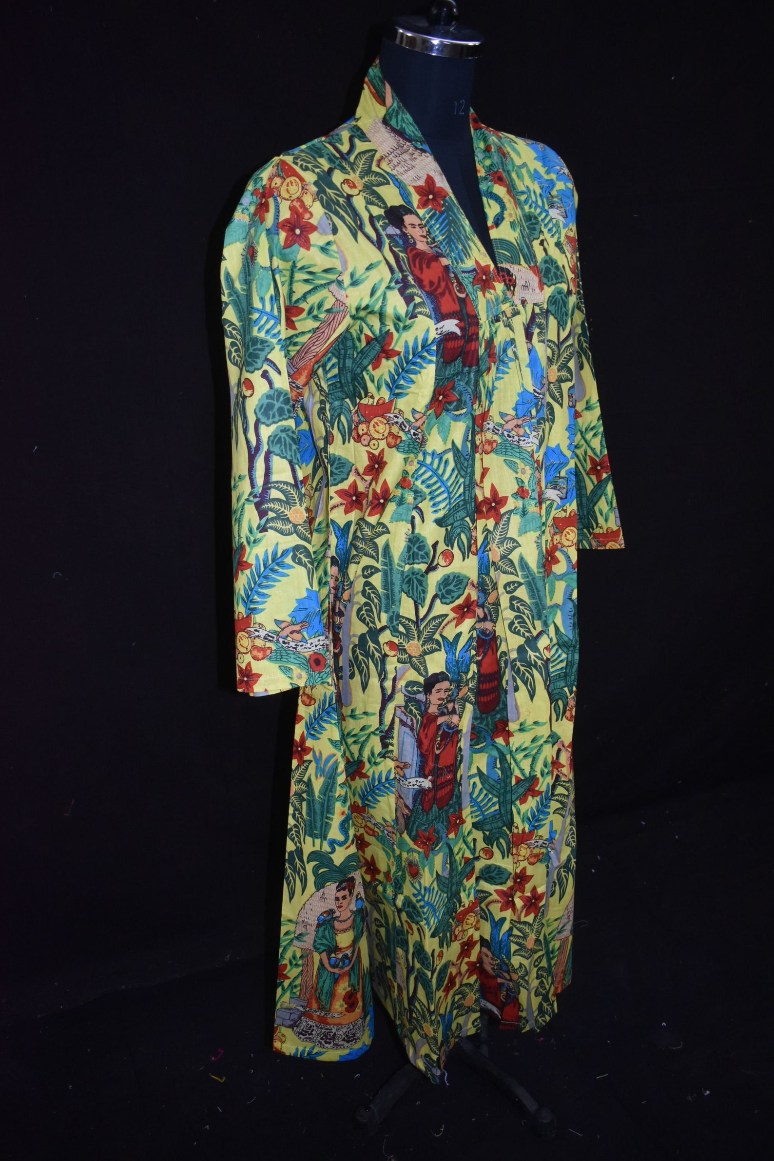 Frida Kahlo Women's Drees Cotton Dress Hand Printed Dress | Etsy