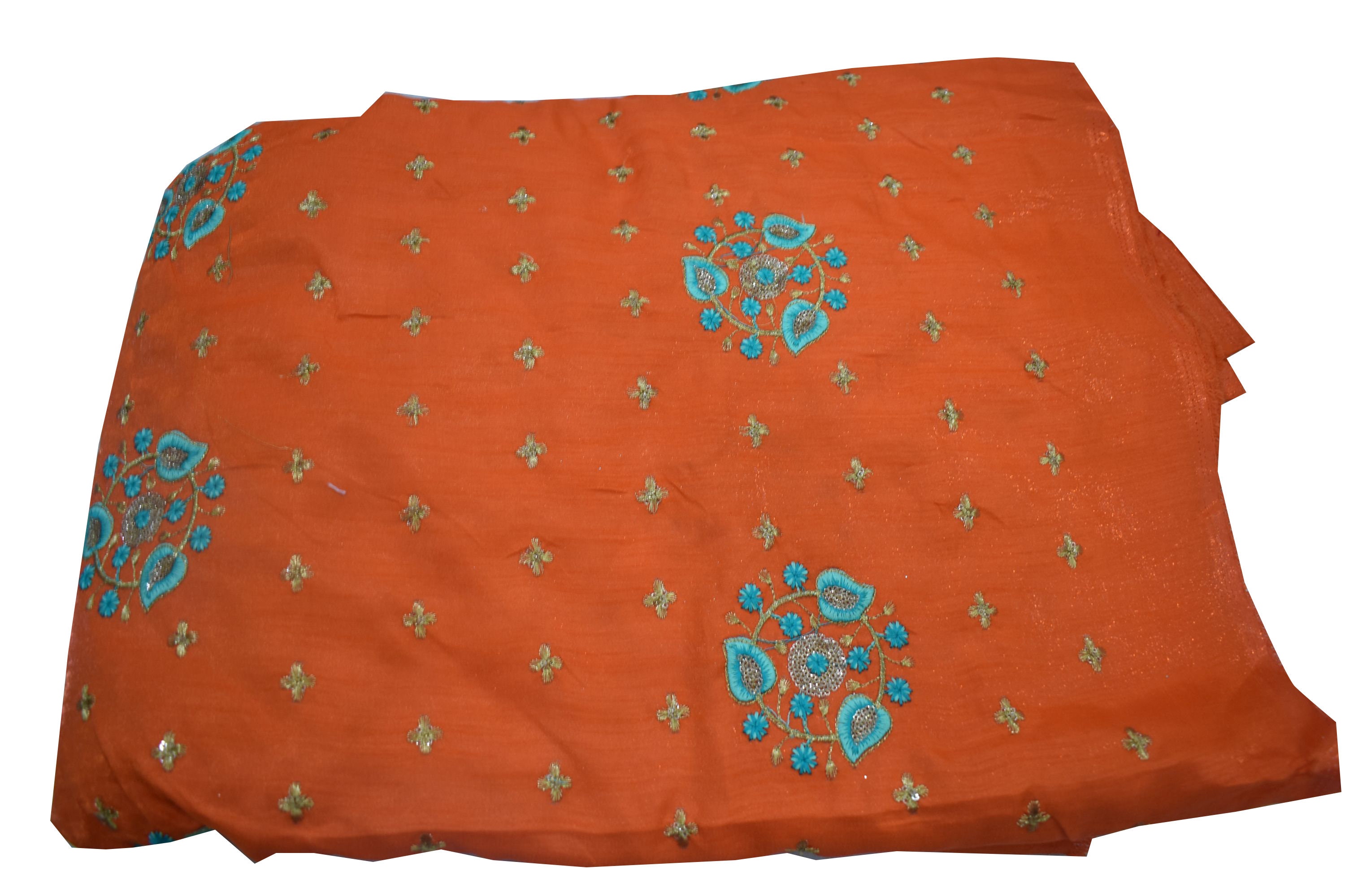 Indian fabric india silk embroidered fabric floral art Etsy