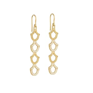 Natural Diamond Earrings, 14k Yellow Gold Earrings, Diamond Ear Wire Jewelry, Solid Yellow Gold Chandelier Earrings Gift for Women, EA-9499