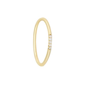 Natural Diamond Eternity Band, Diamond Wedding Ring, Diamond Engagement Band, 14k Yellow Gold Ring, Solid Gold Diamond Eternity Ring RN-8031