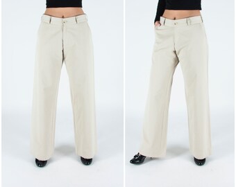 Beige Baggy Pants - Etsy Australia