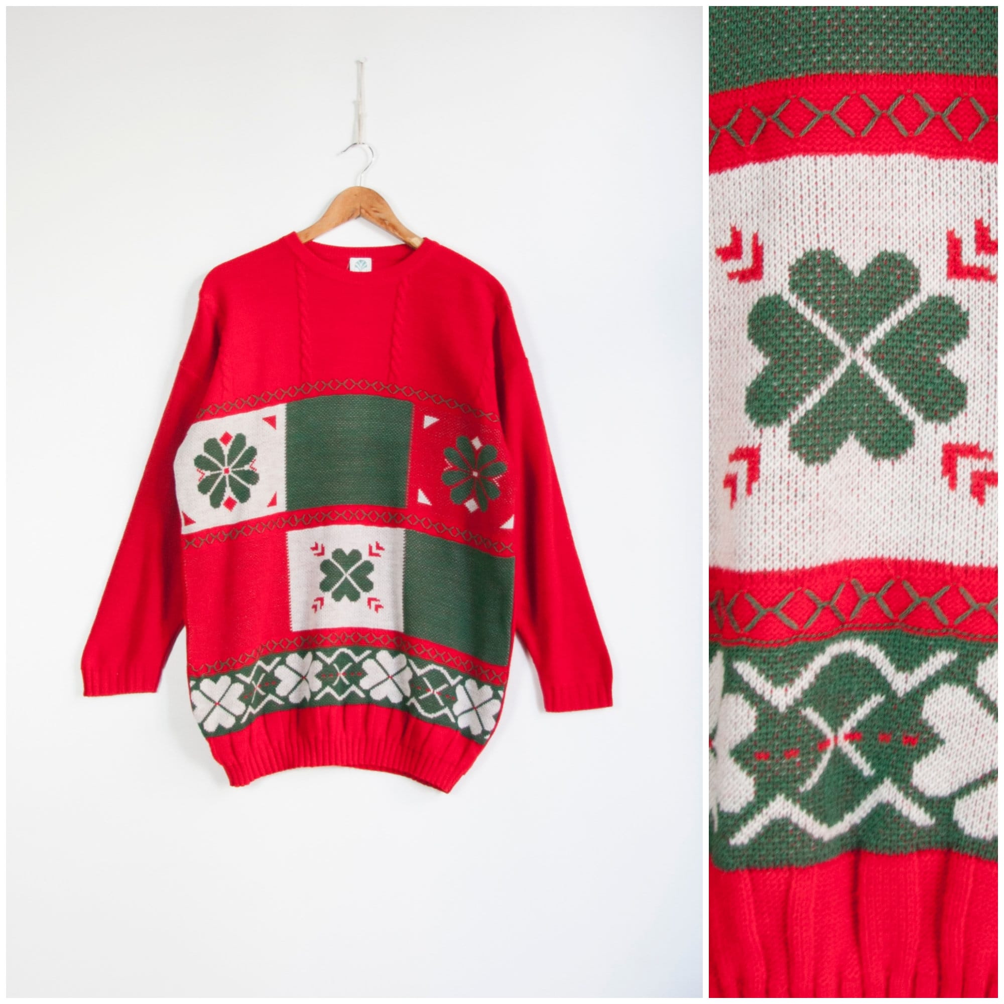 Vintage Christmas Sweater Women's 