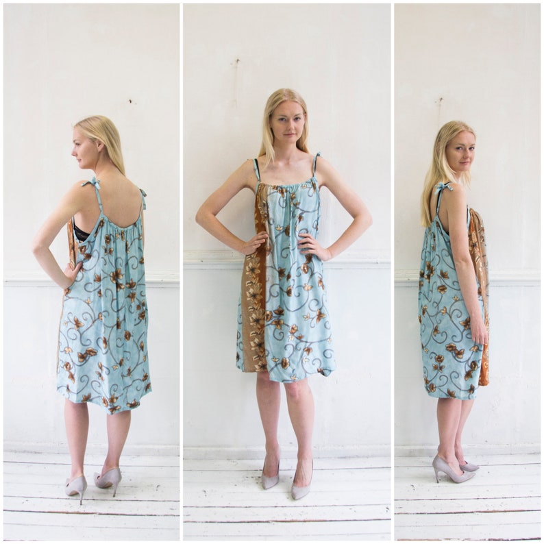 baby blue boho dress