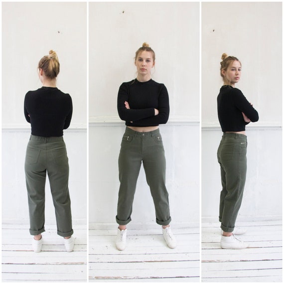 olive green pants