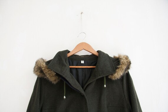 Cappotto Bambina Scuola Grigio Grigio Inverno Pelliccia Cappotto Parka Hood età Taglia 3 4 5 6 7