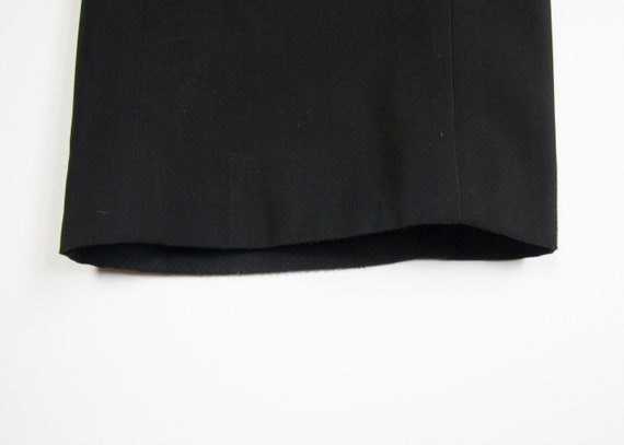 Women's Black Baggy Suit Pants Waist 27" Black Su… - image 9