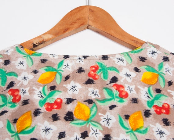 Vintage Patterned Shirt Women 90s Boho Blouse Che… - image 5