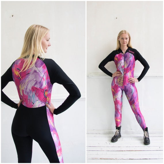 80s neon jumpsuit