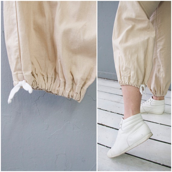 Vintage Linen Pants Low Rise Linen Trousers Women… - image 10