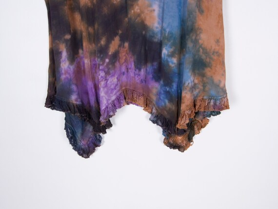 Vintage Tie Dye Shirt Women Medium Patterned Gyps… - image 8