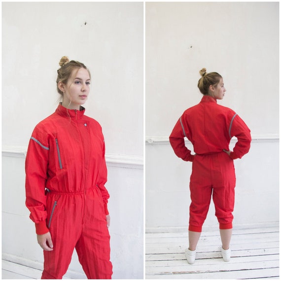 red boiler suit womens