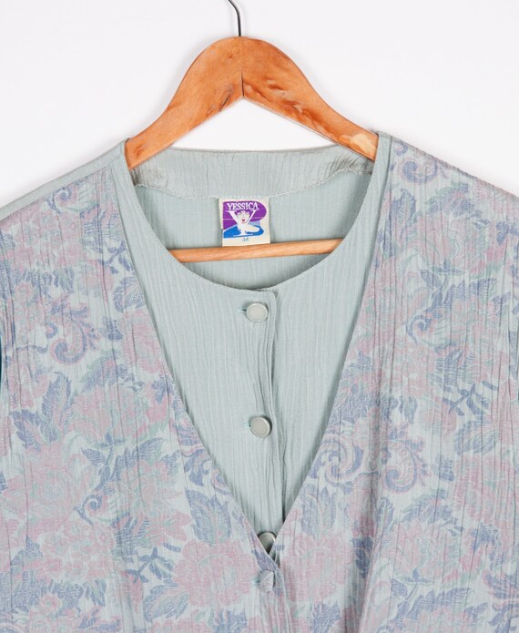 80s Jumpsuit Women's Medium Large Vintage Pastel Jump… Gem