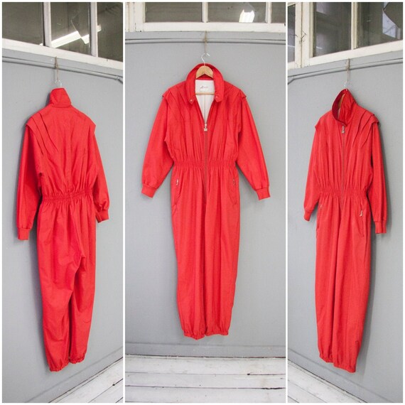 red snow suit womens