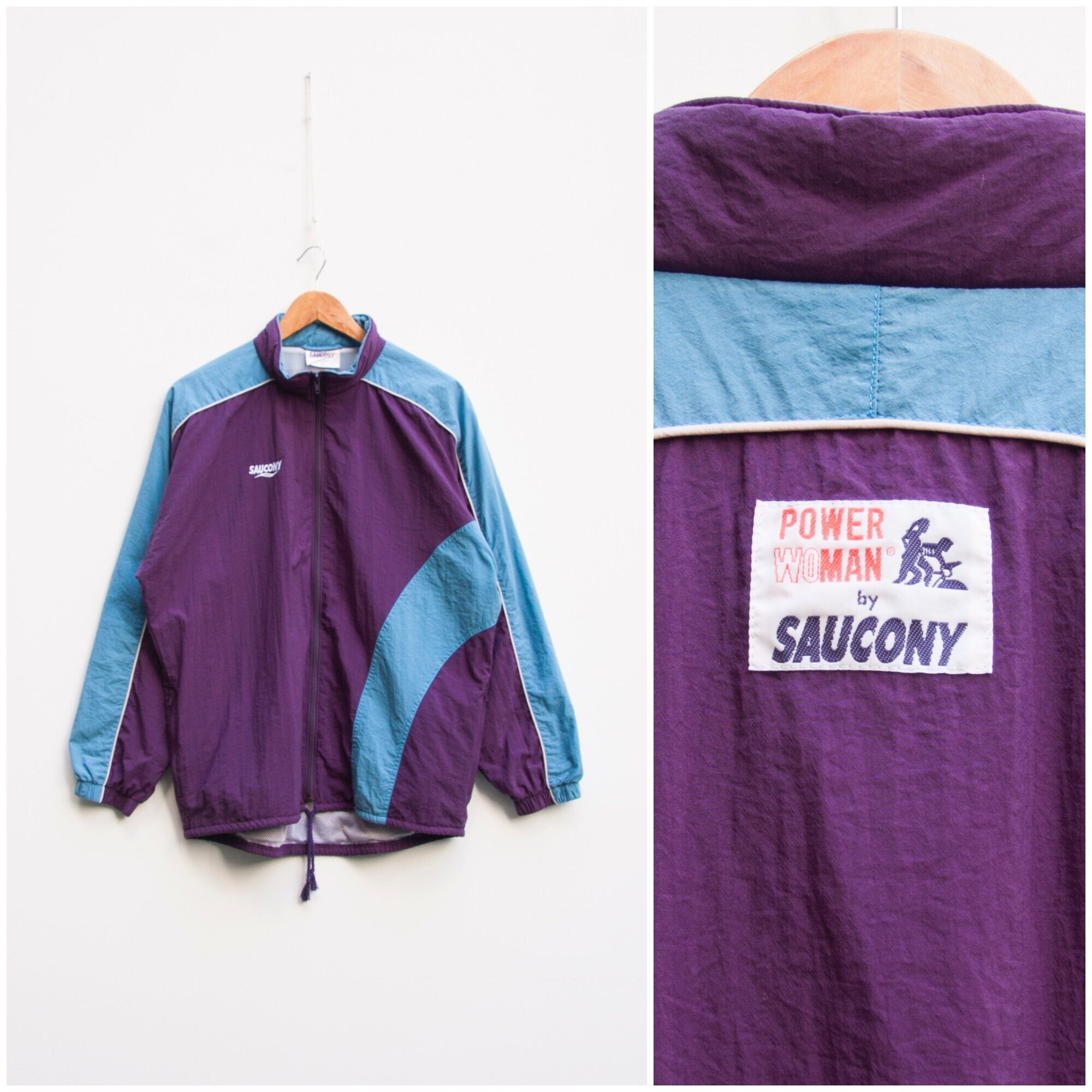 90s Windbreaker Women Large Vintage Purple Wind Jacket Men s