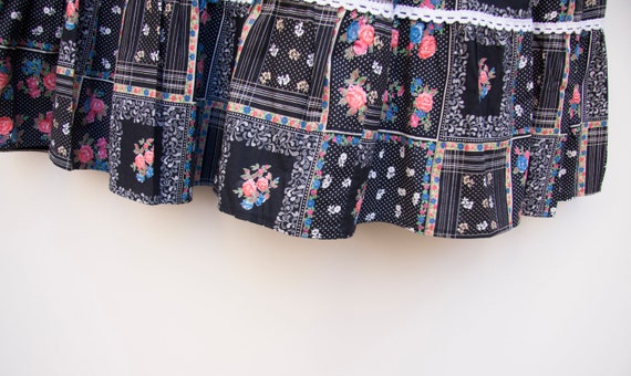 Floral Boho Skirt Small Gypsy Skirt Vintage Ditzy… - image 9