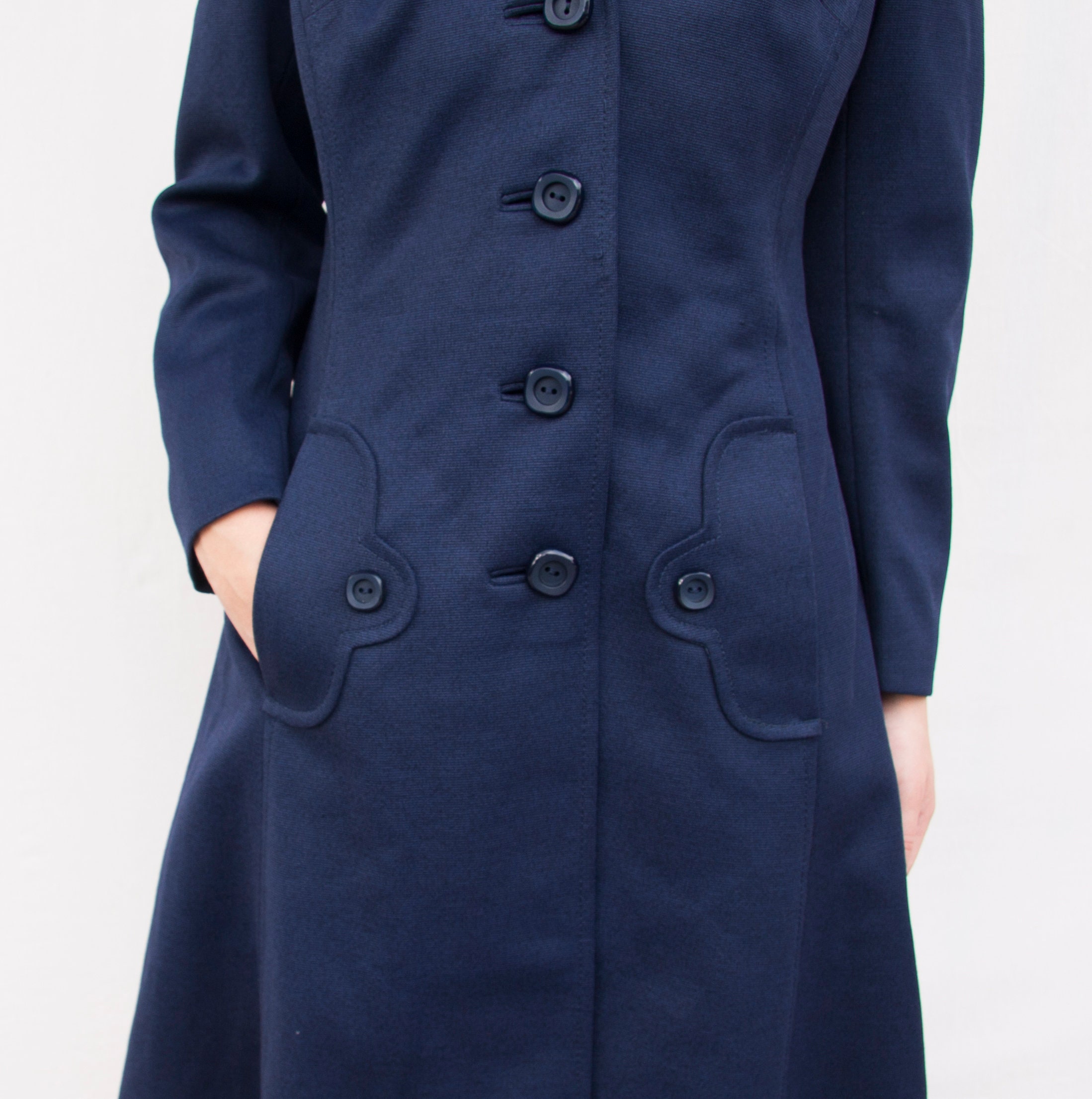 Jolie moi asymmetric flare coat store