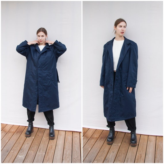 80s Trench Coat Women Large Oversized Trench Coat… - image 2