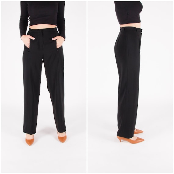 High-Waist Wide-Leg Dress Pants