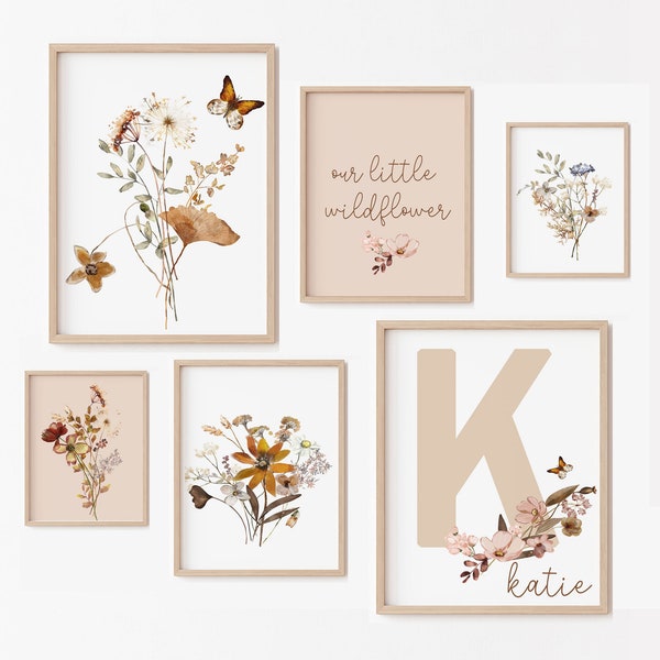 Wildflower Nursery Decor Etsy