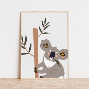 AUSTRALIAN ANIMALS Digital Nursery Wall Art Print Set , Boys Neutral ...