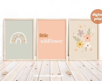 LITTLE WILDFLOWER NURSERY Decor Wall Art Printable Download - Etsy