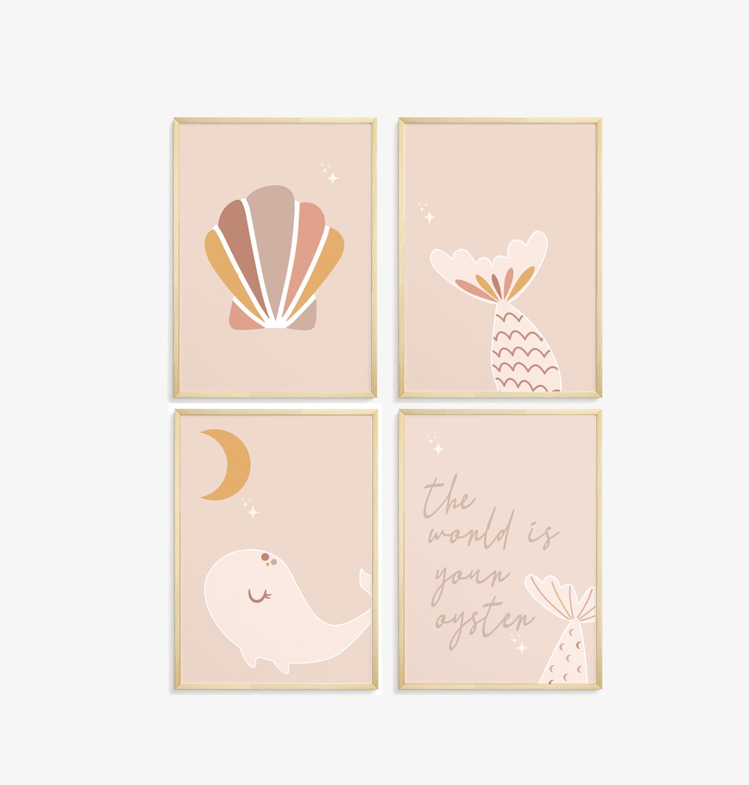 NURSERY WALL PRINTS Girls Nursery Decor 4 Print Wall Art - Etsy