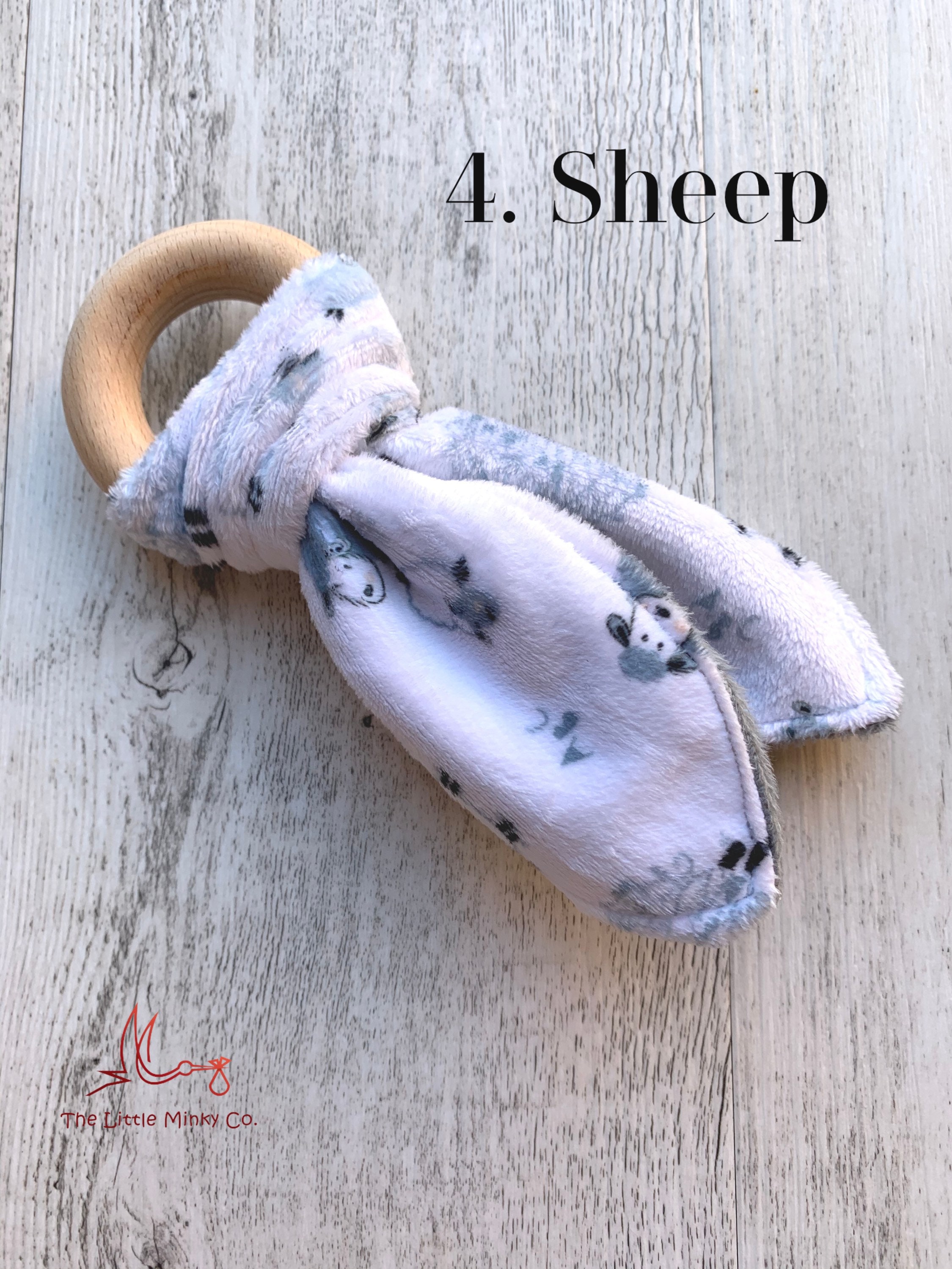 Baby Teething Ring. Bunny ear teething knot Etsy