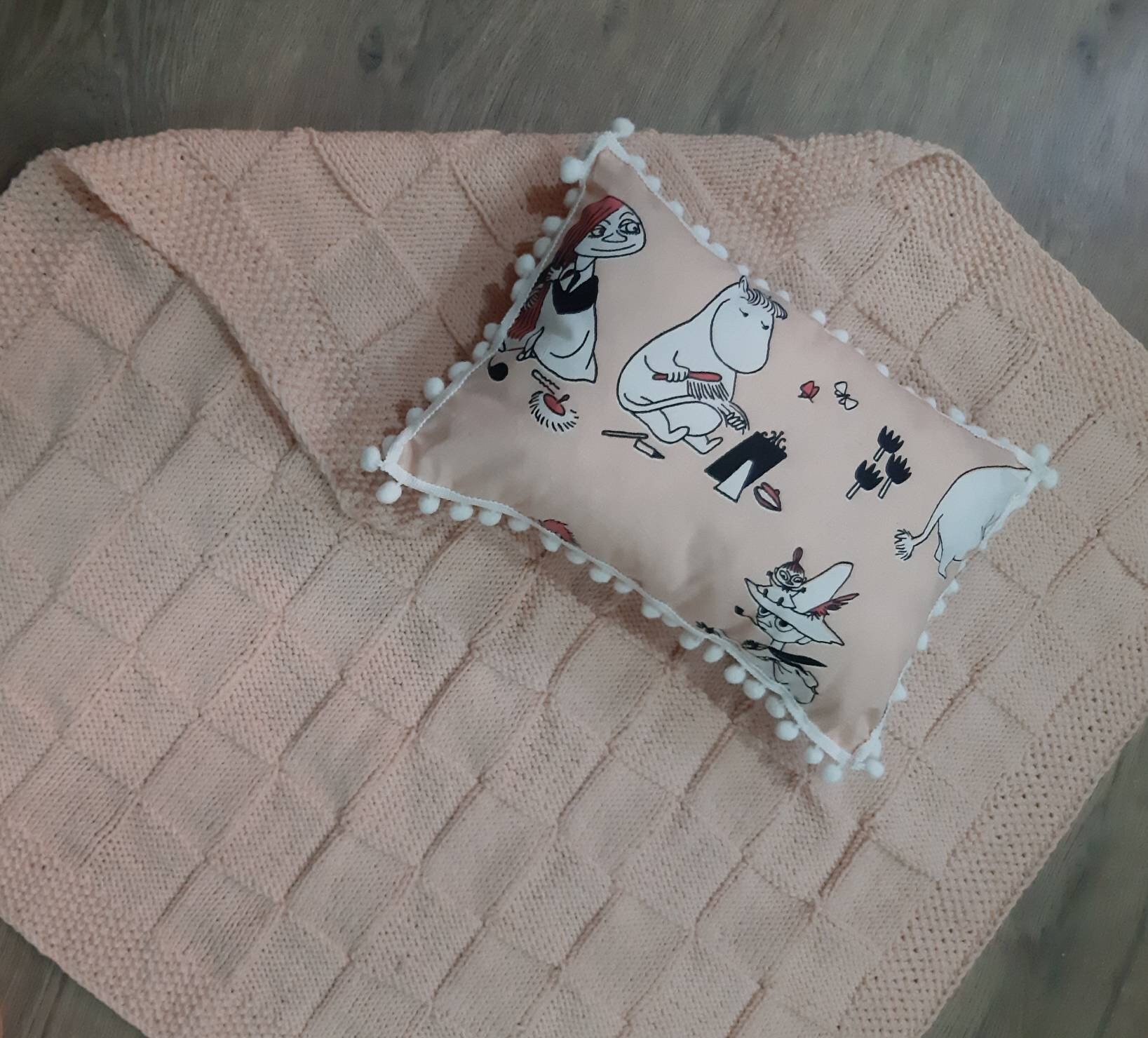 Moomin Baby Blanket Pillow Set Etsy UK