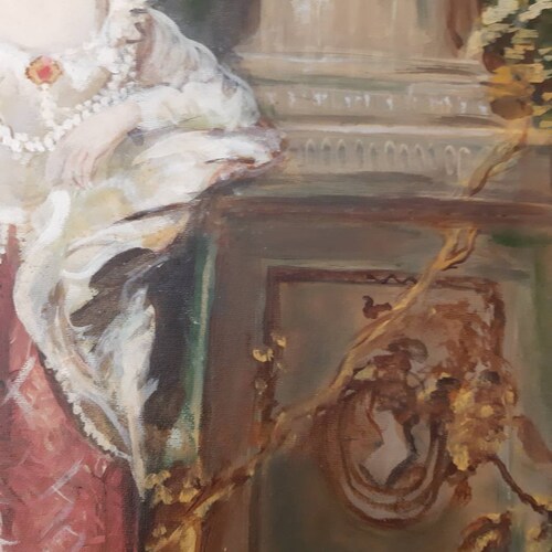 Oil painting on shops canvas:Gainsborough 'The Honorouble Mrs Graham' Reproduction