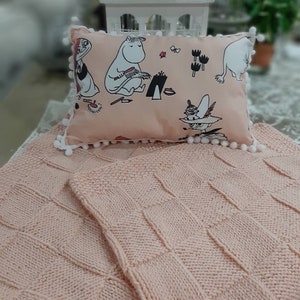 Moomin baby blanket pillow set