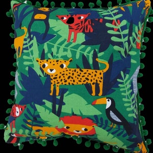 Jungle pillow and blanket set for babies and child room