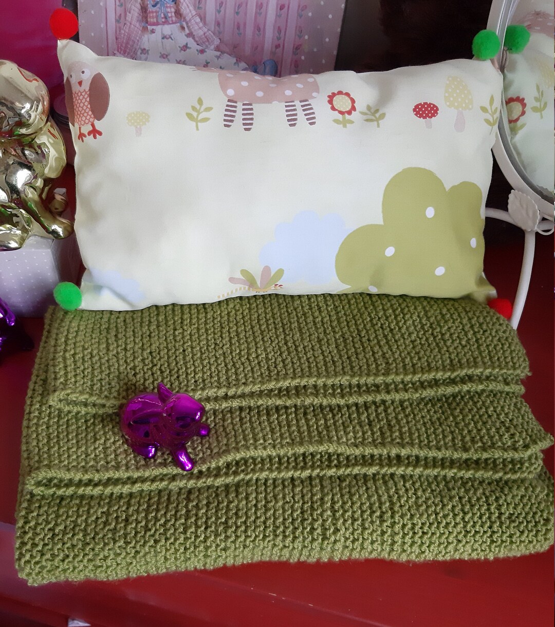 Baby Blanket&pillow Set Etsy