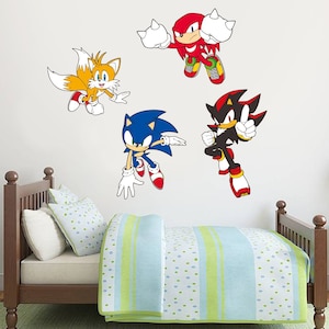 Sonic The Hedgehog muursticker - Sonic, Tails, Knuckles en Shadow muurstickers