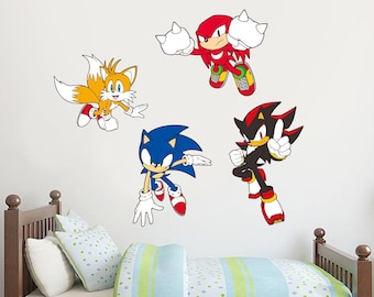 Sonic The Hedgehog and Shadow Rings 3- 6 Vinyl Decal Stickers