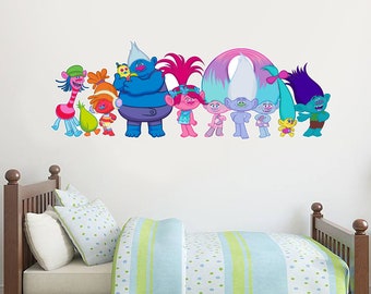 Trolls - Poppy & Group Wall Sticker