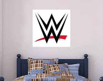 WWE - Logo (White) Wall Sticker