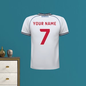 Bolton Wanderers Football Club Official 23/24 Personalised Shirt Design Sticker