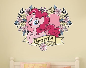 My Little Pony Hada bosque flor corazón personalizado pared pegatina calcomanía arte