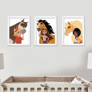 Spirit Untamed Prints - Character Pairs Set of 3 Prints Kids Wall Art