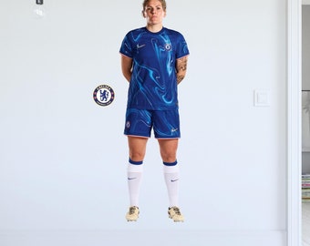 Chelsea Wall Sticker -  Bright 24/25 Player Wall Decal + CFC Football Decals
