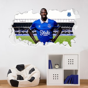 Everton FC Wall Sticker - Doucoure 23/24 Broken Wall