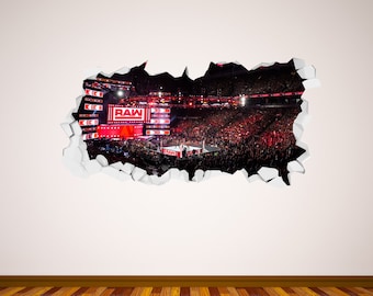 WWE - RAW Smashed Wall Sticker